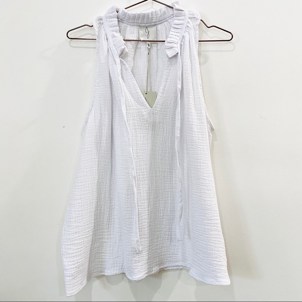 NEW Joie 100% cotton white top
